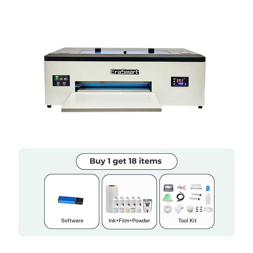 EraSmart 13.5 inch A3 DTF Printer L1800 Printhead Direct to Film Printer For T-shirt Small Business