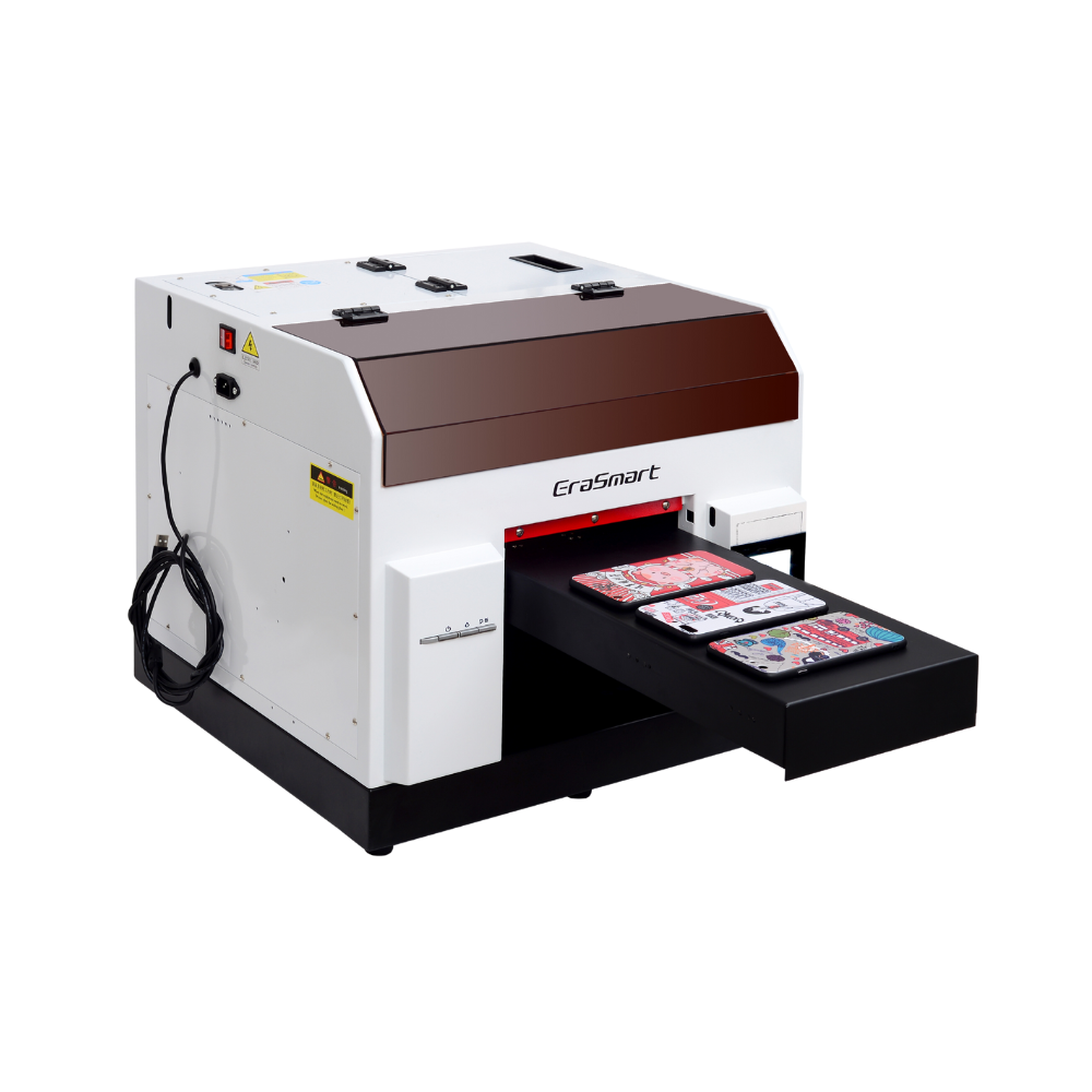 EraSmart 8 inch L800 A4 UV Printer Flatbed Inkjet Printing Machine Phone Case Printer