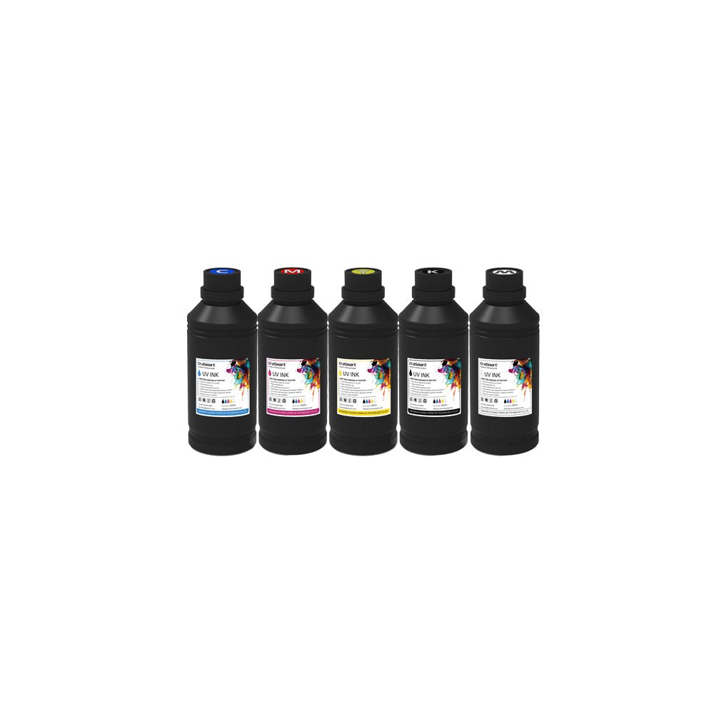 EraSmart UV Ink UV Printing Ink Set 5 Color CMYKW 250ml/color